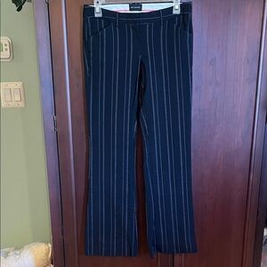 The Limited Black Pinstripe Flare Pants